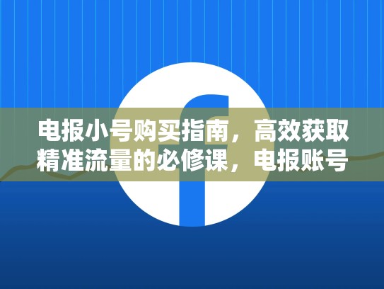 电报小号购买指南，高效获取精准流量的必修课，电报账号是什么意思
