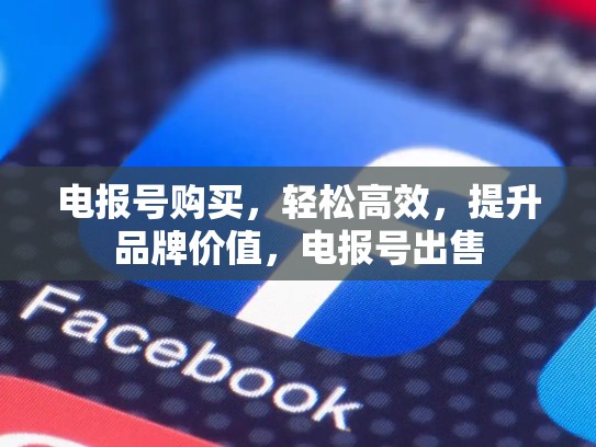 电报号购买，轻松高效，提升品牌价值，电报号出售