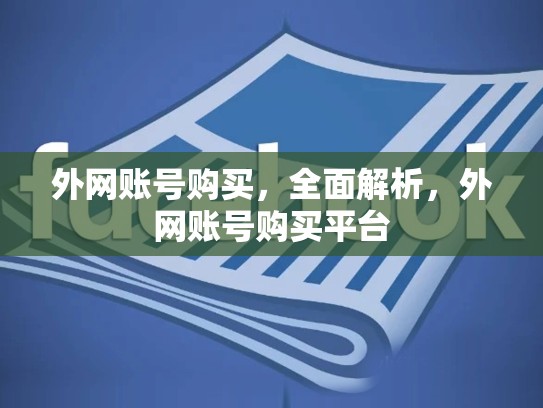 外网账号购买，全面解析，外网账号购买平台