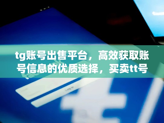 tg账号出售平台,高效获取账号信息的优质选择,买卖tt号