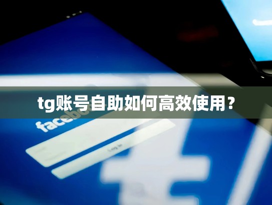 tg账号自助如何高效使用?