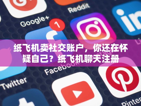 纸飞机卖社交账户，你还在怀疑自己？纸飞机聊天注册