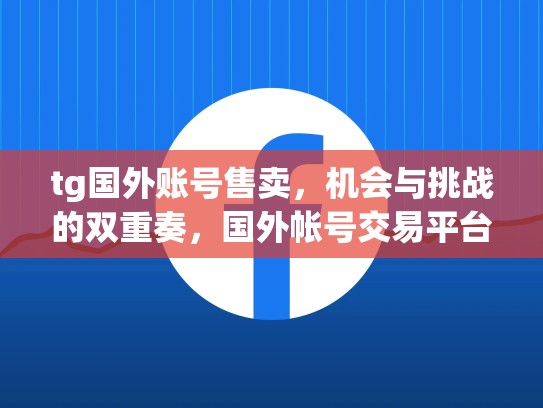 tg国外账号售卖，机会与挑战的双重奏，国外帐号交易平台