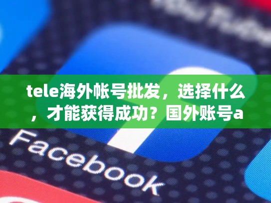 tele海外帐号批发,选择什么,才能获得成功?国外账号app