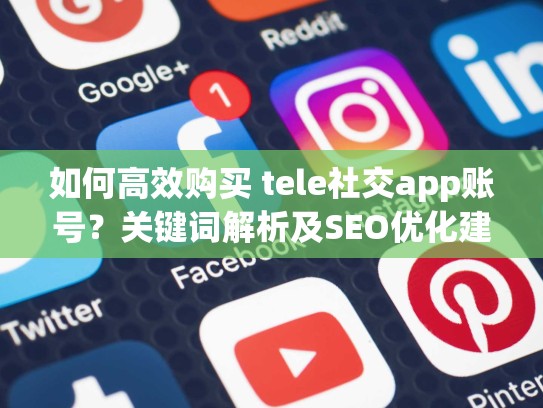如何高效购买 tele社交app账号?关键词解析及SEO优化建议,telegraph社交软件下载